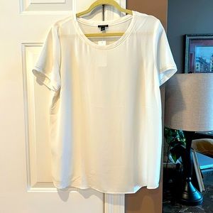 NWT Ann Taylor Piped Trim Blouse Size Large